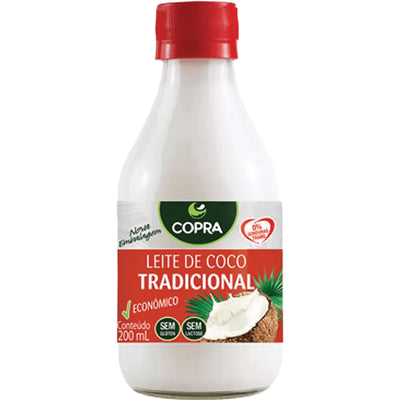 Copra Leite de Coco Tradicional,  Coconut Milk Net Wt 200 ml