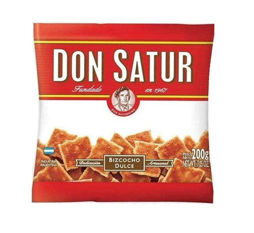 Don Satur Bizcochos - Yerba Mate Cracker and Cookies 200 gr