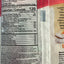 Nutrition facts for dulzura coconut guava snacks