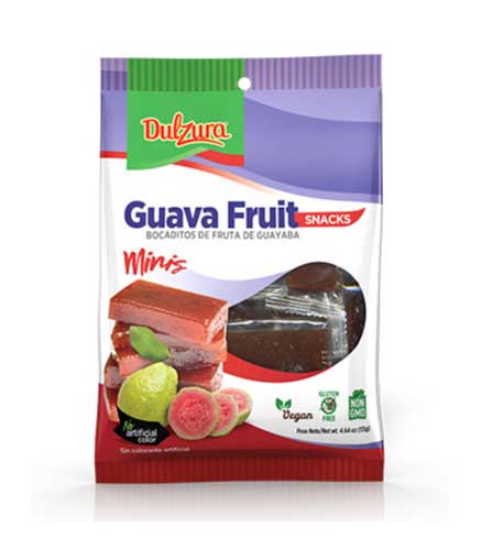 Bag of Dulzura Guava fruit snacks