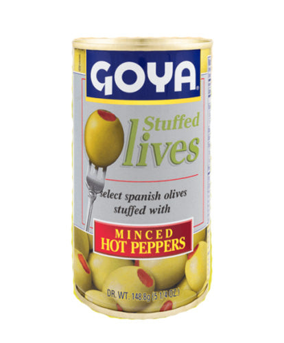 Goya Minced Hot Peppers Stuffed Spanish Olives