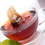 Glass cup of sugar balance blend tea