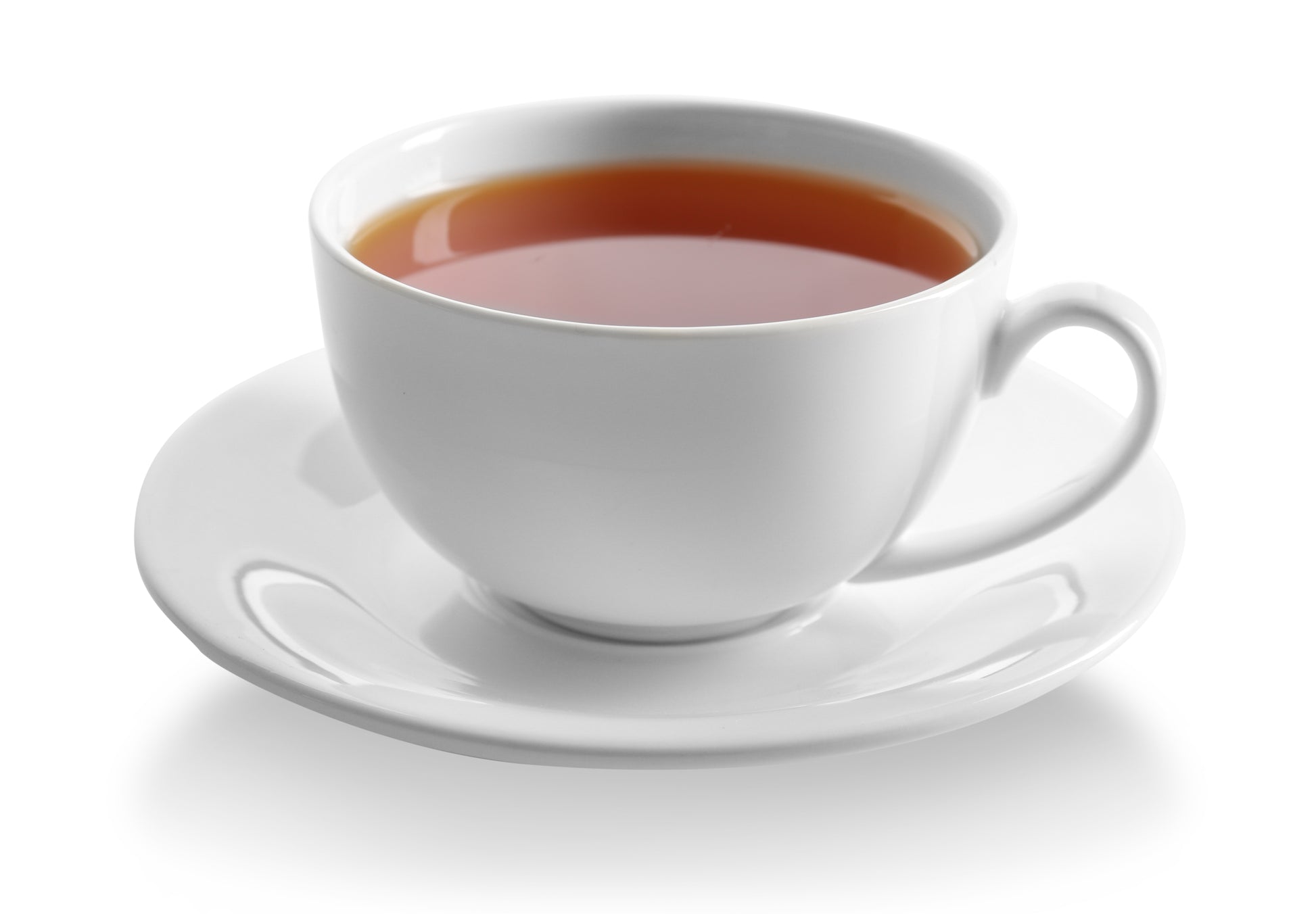 White cup of prostate care blend tea