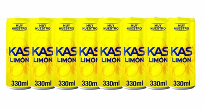 KAS Limon Soda 8 pack 12 oz Cans