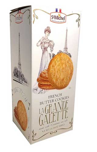 St Michel La Grande Galette French Butter Cookies Net.Wt 21.16 oz.