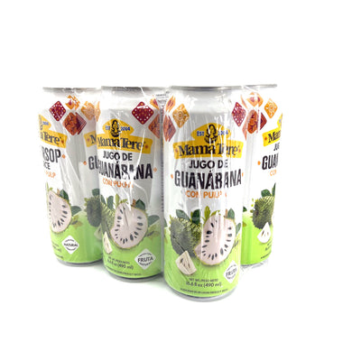 Mama Tere Soursop Juice with pulp 16.6 oz 6 Pack