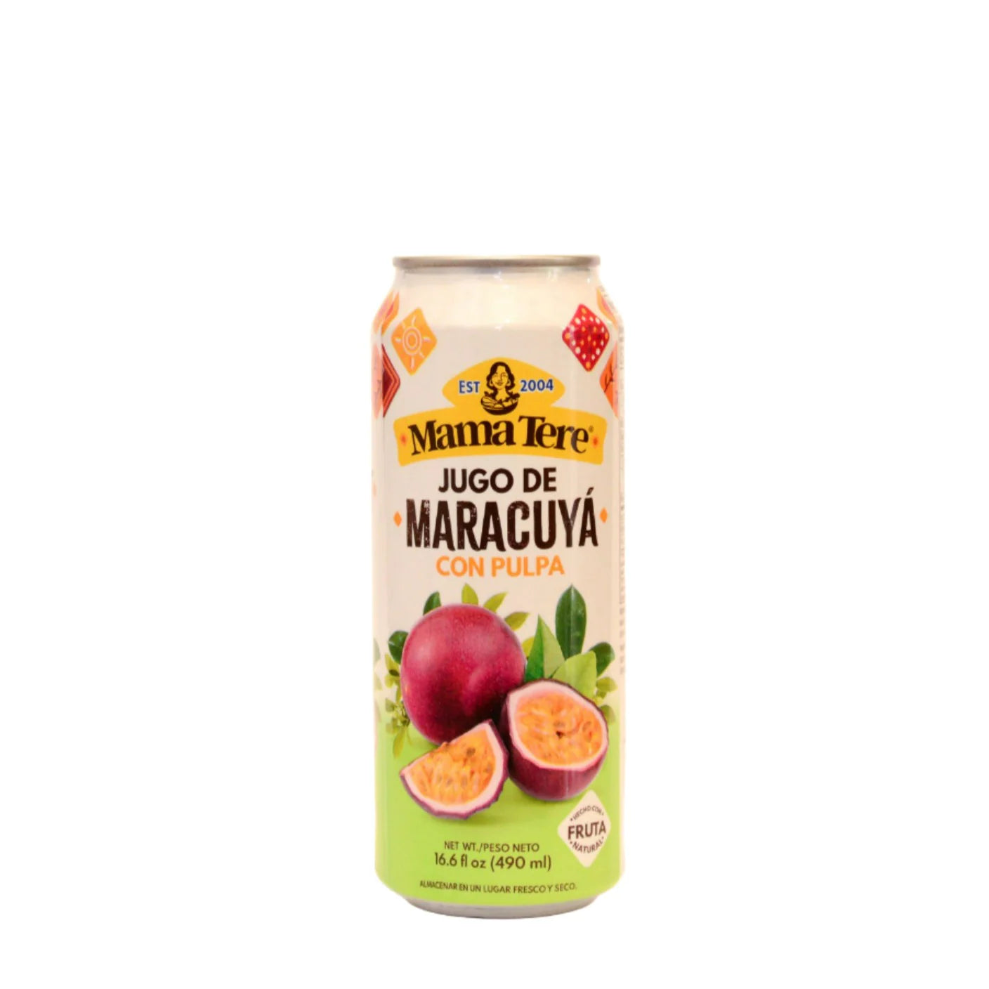 Mama Tere Passion Fruit Juice with Pulp 16.6 oz 6 Pack