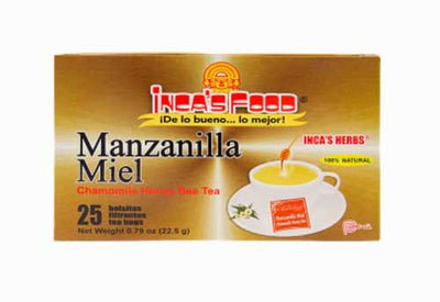 Inca's Food Manzanilla Con Miel containing 25 bags