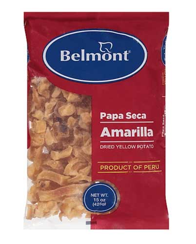 Belmont Papa Seca Amarilla ( Dried Yellow Potato ) Net. Wt 15 oz