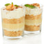Dessert with banana and dulce de leche 