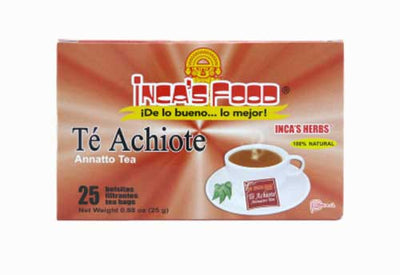 Inca's Food Te Achiote ( Annatto Tea ) Net.Wt 25g 25 Tea bags
