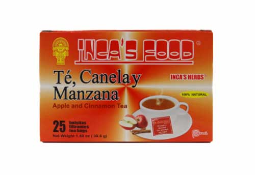 Inca's Food Té, Canela y Manzana Apple and Cinnamon Tea Bags