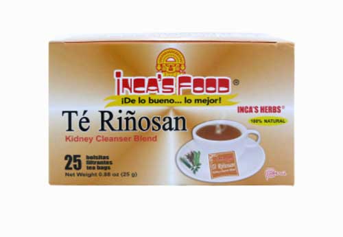 Box of Inca's Food té riñosan bags