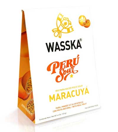Pisco Sour Mix WASSKA Passion Fruit (Maracuya) flavor 4.4 oz (125 g)