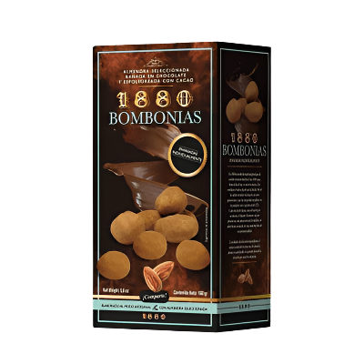 1880 Bombonias Cocoa Caramelized Almonds 