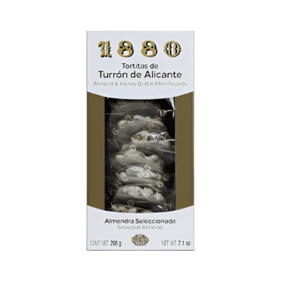 1880 Turron Tortitas de Alicante 200 g. 1880 Turron Tortitas de Alicante