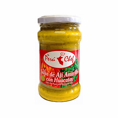 Peru Chef Aji Amarillo con Huacatay Salsa - Yellow Hot Pepper with Black Mint Sauce