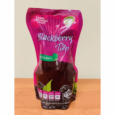 Alpes Real Tropical Fruit Blackberry Pulp (Mora) Net.Wt 16 oz