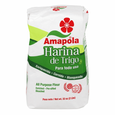 Amapola Harina De Trigo Para Todo Uso ( All Purpose Flour) Net.Wt 2 Lb