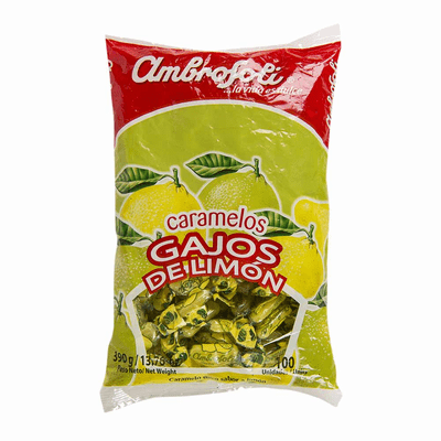 Ambrosoli / Arcor Caramelos Gajos De Limon Net.Wt 390g