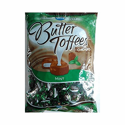 Arcor Butter Toffees Chokko Mint Net.Wt 500Gr