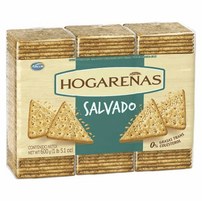 Arcor Hogarenas Salvado 3 Pack ( Galletas ) Net.Wt 600 G