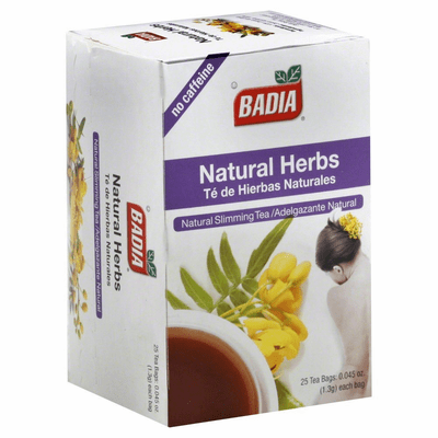 Badia Natural Herbs Natural Slimming Tea 25 Tea Bags