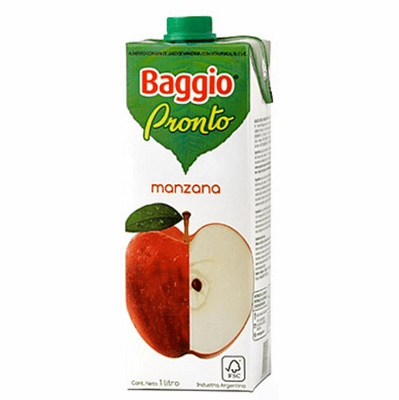 Baggio Pronto Apple Juice Drink (Bebida De Manzana) 33.08 Oz