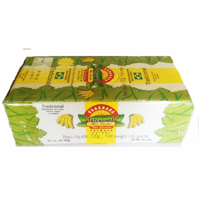 Bananada Fazendinha Tipo Casero Box 720 containing 24 units of 30 grs each