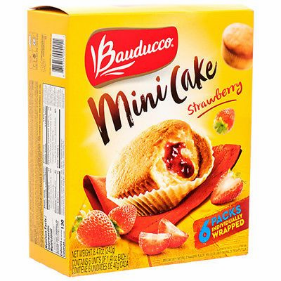 Bauducco Mini Cake Strawberry Net Wt. 8.47 oz
