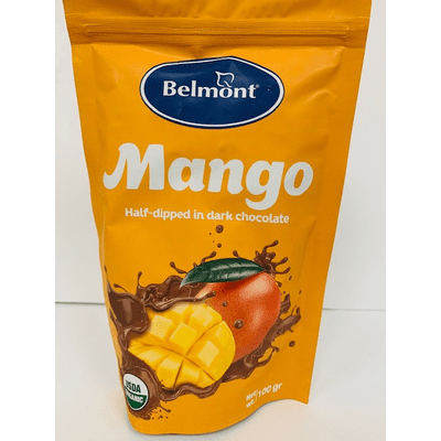 Belmont Mango Half Dipped In Dark Chocolate Organic Net.Wt 100G