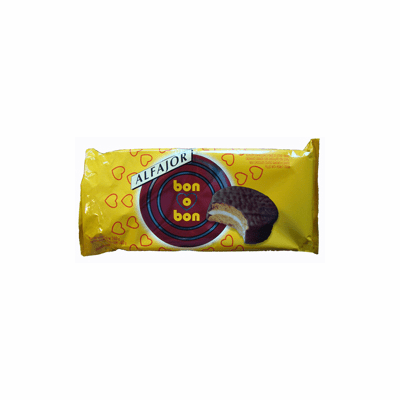 Bon o Bon Alfajor Con Relleno A Base De Leche Y Mani/Cacahuete Banado Con Chocolate Con Leche 6 Unidades Bon O Bon
