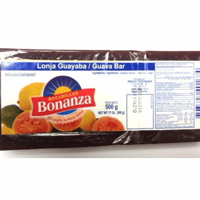 Bonanza/Su Sabor Lonja Guayaba (Guava Bar) 400 grs