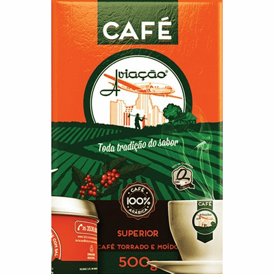 Cafe Aviacao Torrado e Moido (Brazilian Coffee) Bag 500 100% Arabica