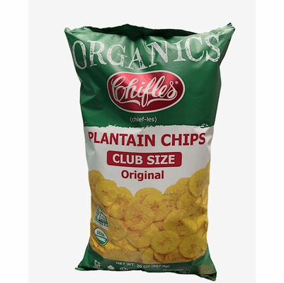 Chifles Plantain Chips Organics Net Wt 20 oz