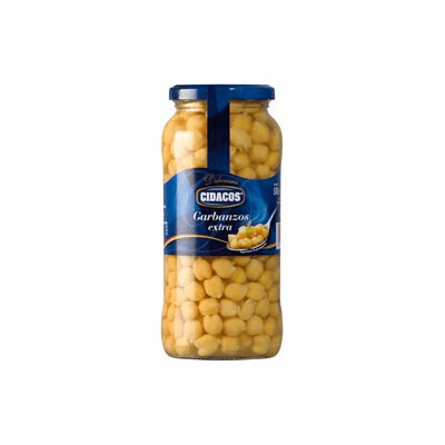Cidacos Garbanzos Cocidos en Agua y Sal