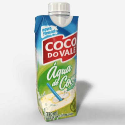 Coco Do Vale (Coconut Water made from Brazilian Green Coconuts) All Natural - Tetrapack container 17 oz