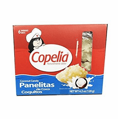 Copelia Coconut Candy ( Panelitas De Coco) 6 Units Net.Wt 4.23 oz