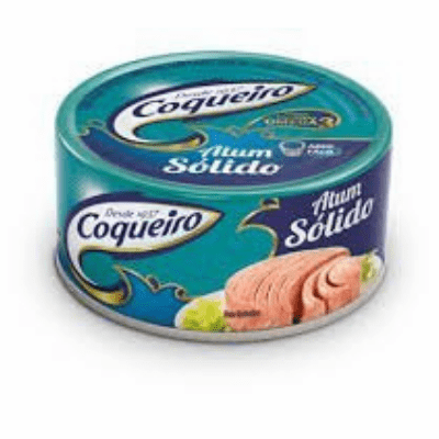 Coqueiro Atum Solido em Oleo (Tuna Solid Pack in Oil) Easy Open Can 170g