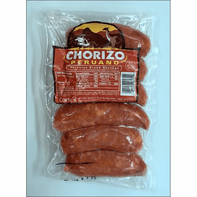 Corte`s Peruvian Brand sausage (Chorizo Peruano) Net.Wt 14oz