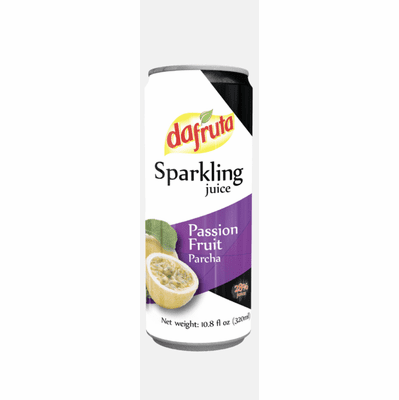 Dafruta Sparkling Juice Passion Fruit ( Parcha ) Net.Wt 10.8 oz