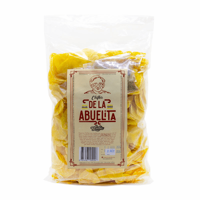 De La Abuelita Plantain Chips Salted Chifles Salados Net Wt 4.4 oz