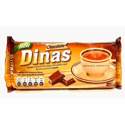 Dinas Chocolate with Cloves and Cinnamon Flavor 