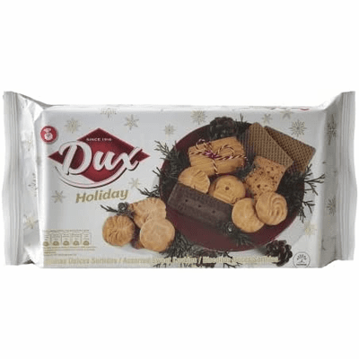 Dux Holiday Assorted Sweet Cookies Net.Wt 7.58 oz (215g)