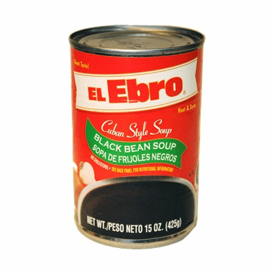 El Ebro Cuban Style Soup Sopa de Frijoles Negros 15 oz