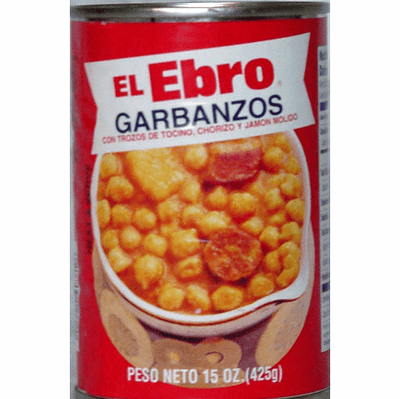 EL EBRO Garbanzos con Chorizo 15oz