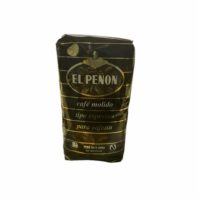 El Peñon Cafe Molido Tipo Espreso para Cafetin Net Wt 500g
