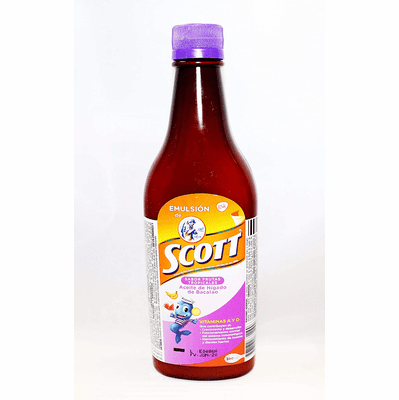 Emulison De Scott Sabor Frutas Tropicales ( Aceite De Bacalao ) Net.Wt 360ML