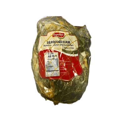 Espuna Jamon Serrano sin Hueso - Boneless Serrano Ham 10-12 lbs