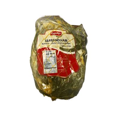 Espuna Jamon Serrano sin Hueso (Boneless Serrano Ham) 10-12 lbs